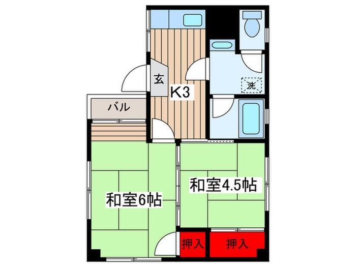 ベルハイムの物件間取画像