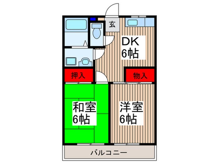 清光荘の物件間取画像