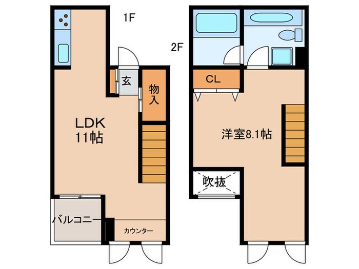 マーサル中野坂上の物件間取画像
