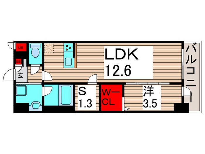 コンフォール亀有の物件間取画像