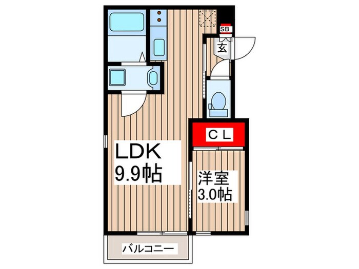 リュミエ越谷本町の物件間取画像
