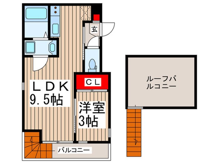 リュミエ越谷本町の物件間取画像