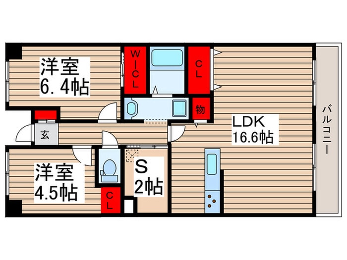 コンフォート津田沼弐番館の物件間取画像