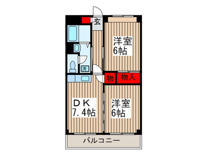 サニーヒルズⅡの物件間取画像