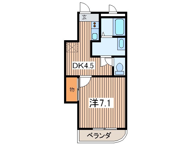 ペイサージュの物件間取画像