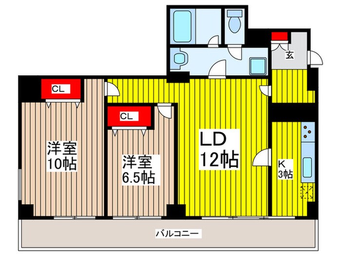 与野ハウス1号棟(1504)の物件間取画像