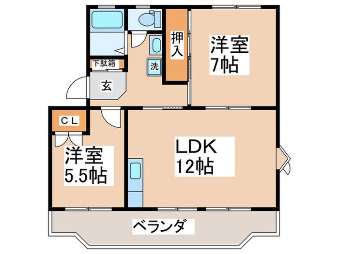 サンパレス湘南Ⅰの物件間取画像