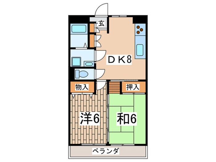 ビューコーポラスの物件間取画像