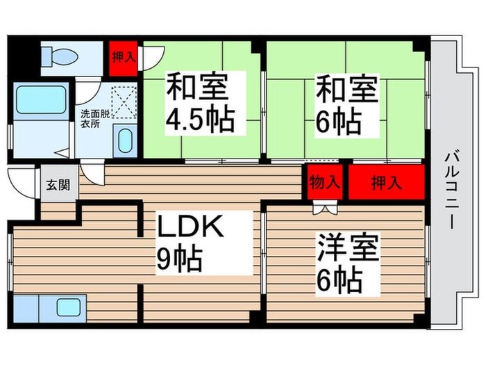 ニュ－ホ－ムズ第一マンションの物件間取画像