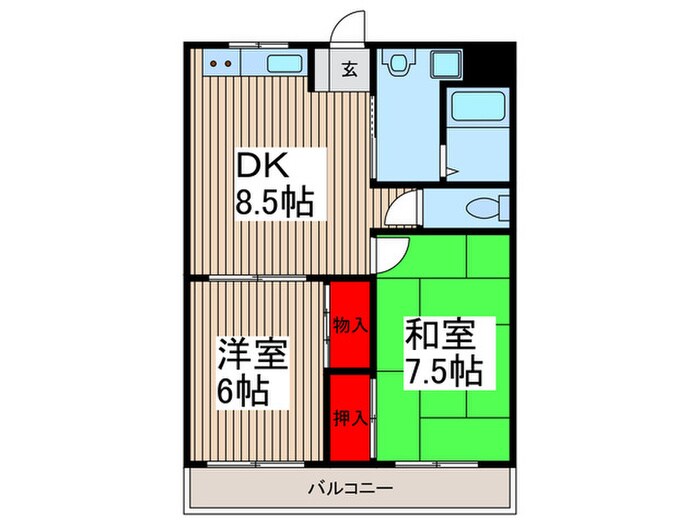 コートアミューズの物件間取画像