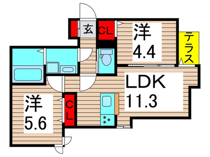 グラナーデ神明の物件間取画像