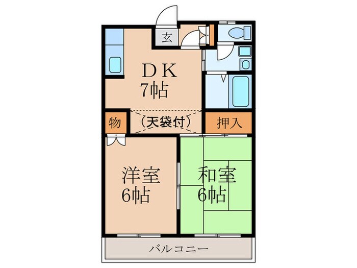 物件間取画像