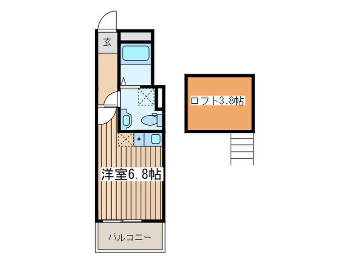 SKY飛田給の物件間取画像