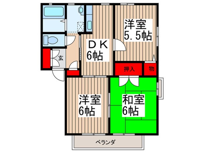 クインハイツⅢの物件間取画像