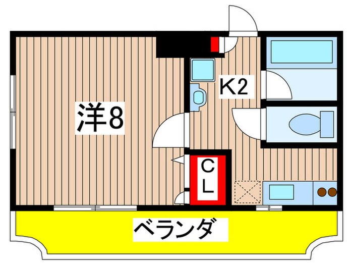 プラ－ジュ美浜の物件間取画像