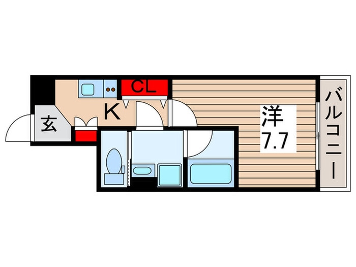 ミライズ五反野MAXIVの物件間取画像