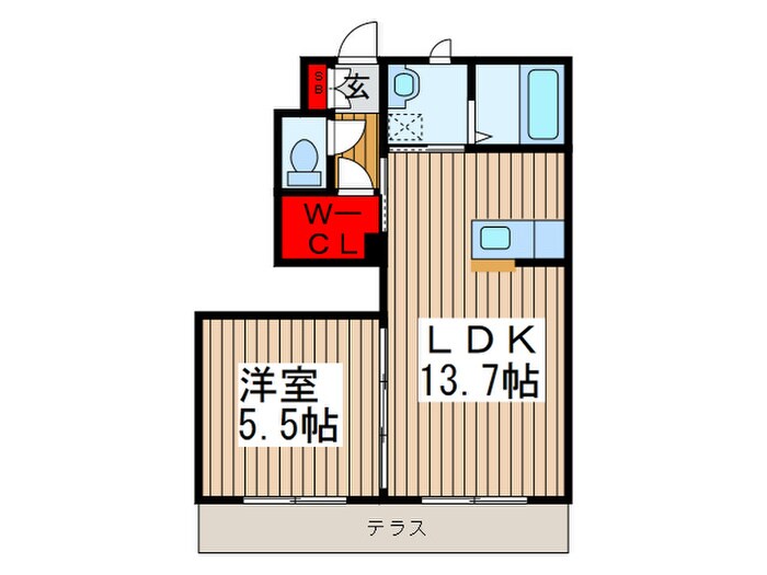 ベルデュ－ルの物件間取画像