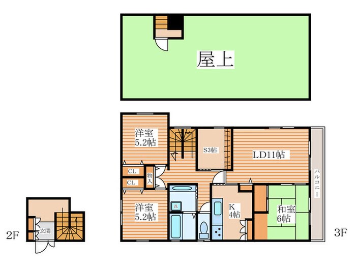 高橋邸(３Ｆ)の物件間取画像