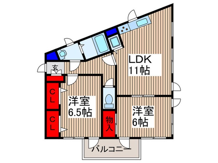 パラティ－ノ西所沢の物件間取画像