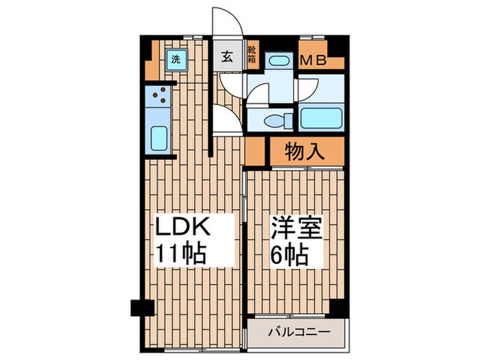 モンド－ル池上の物件間取画像