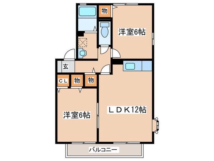 ヴェルドミールⅡの物件間取画像