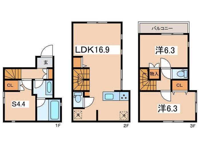 Ｋｏｌｅｔ白楽の物件間取画像