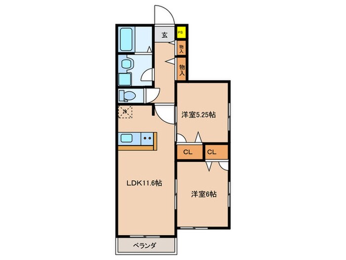 こもれびテラスの物件間取画像