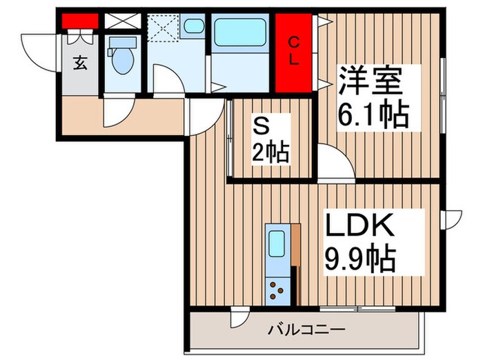 ガーデンホームズ高野の物件間取画像