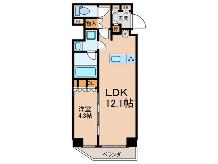 ジオエント原宿の物件間取画像