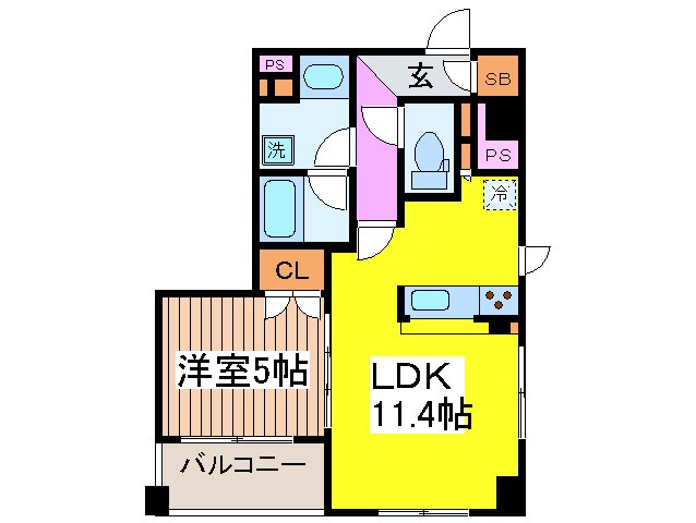 ドゥーエ銀座イーストⅠの物件間取画像