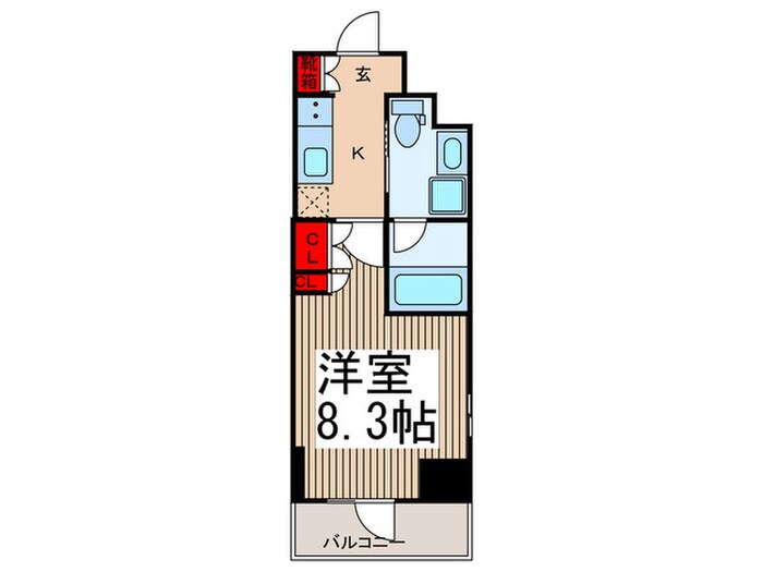 ﾌﾟﾗｳﾄﾞﾌﾗｯﾄ木場Ⅱの物件間取画像