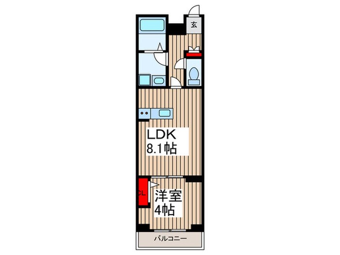 リーブルファイン大袋駅前の物件間取画像