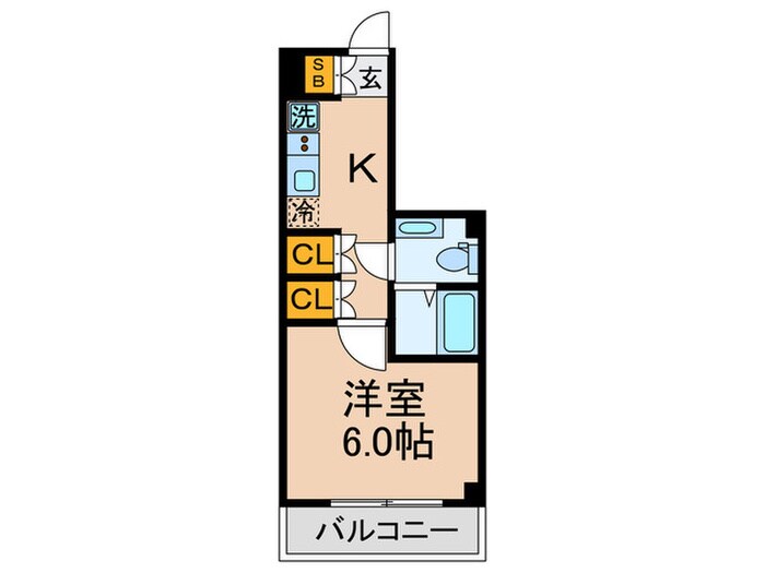 カスタリア大森Ⅲの物件間取画像