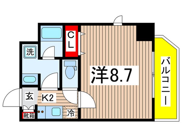 ﾒｲｸｽﾃﾞｻﾞｲﾝ住吉の物件間取画像