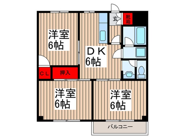 ビラ－ジュの物件間取画像