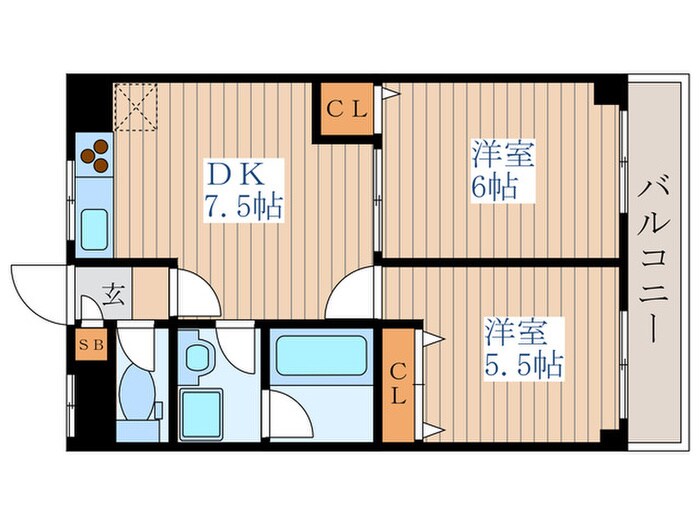 エスペランサイシイの物件間取画像