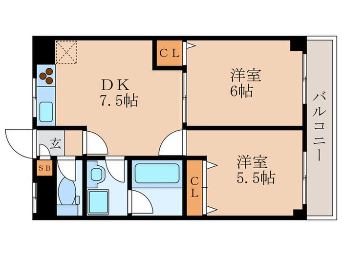 エスペランサイシイの物件間取画像