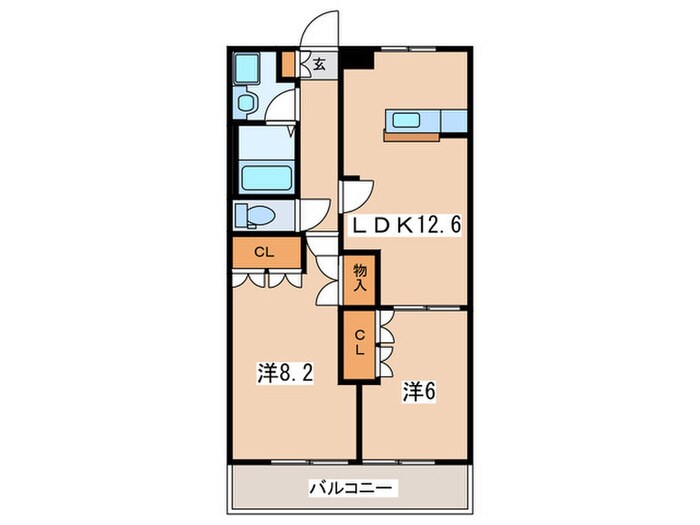 ソレアードMの物件間取画像