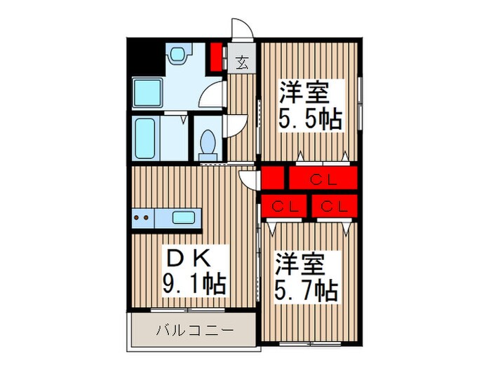 Ｇｌｏｒｉａ　Ｈｉｌｌｓの物件間取画像