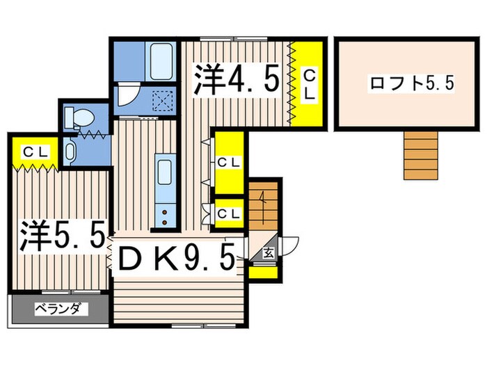 ダイユー43番館の物件間取画像