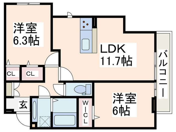 Ｓｕｎｎｙ　Ｈｉｌｌｓ　Ａ棟の物件間取画像