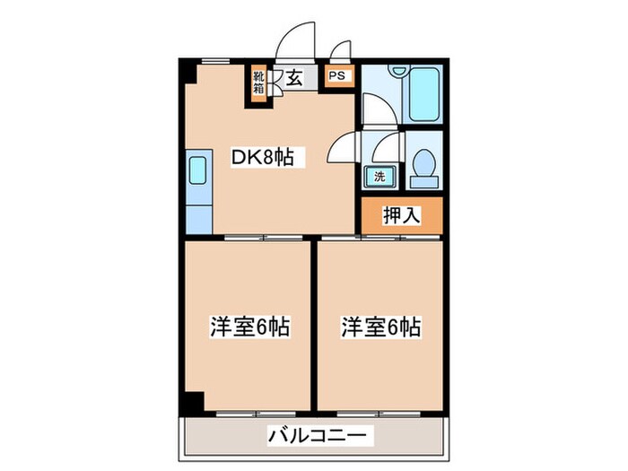 アヴェニュ－成城２の物件間取画像