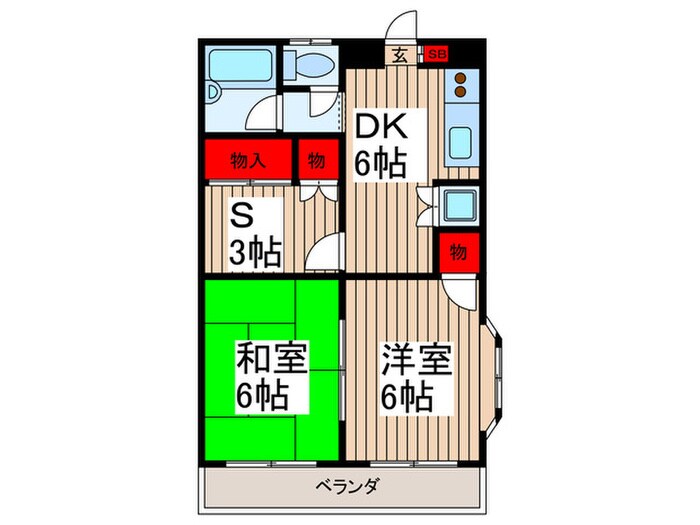 越谷レジデンシャルマンションの物件間取画像