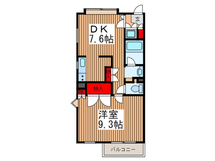 パティオ並木の物件間取画像