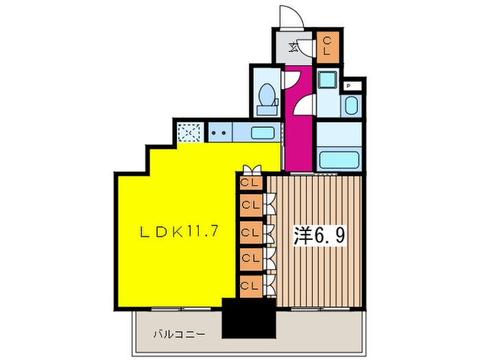 パークアクシス小伝馬町の物件間取画像