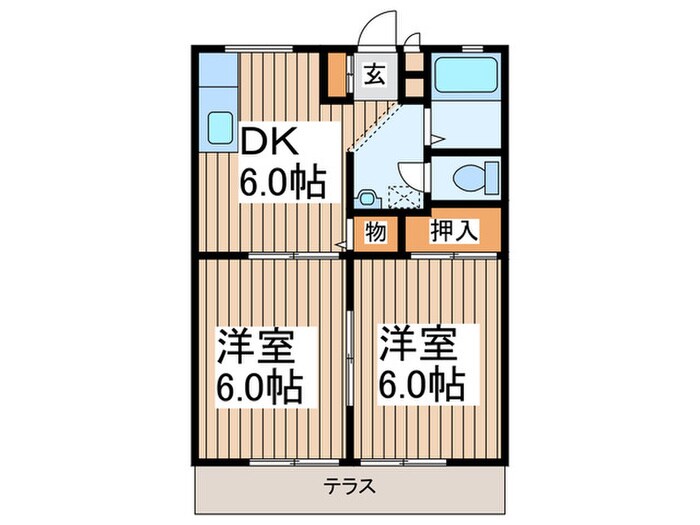 ヒロハイツの物件間取画像