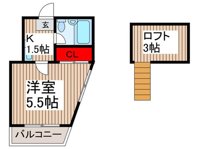 ロ－ズセカンドの物件間取画像