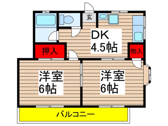 Ｙ・Ｆハイツの物件間取画像