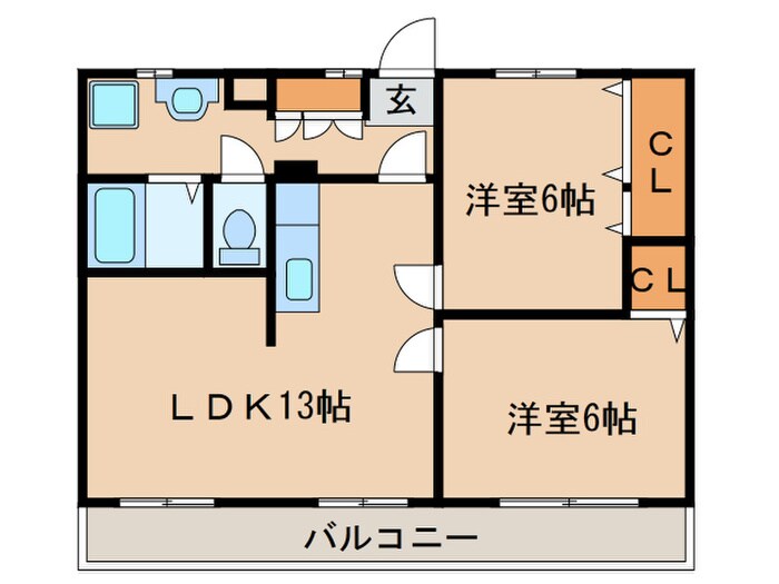 パレス　スメールＢの物件間取画像