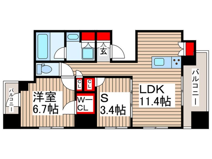 ドゥーエ南砂町の物件間取画像